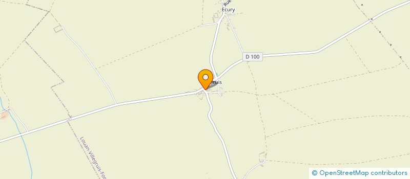 localisation de l'entreprise SCI DE LA VALLEE DES PRES  LOUAN-VILLEGRUIS-FONTAINE