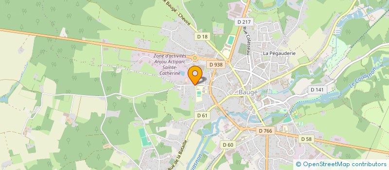 localisation de l'entreprise SCI DE LA VALLEE DU BAUGEOIS  BAUGE-EN-ANJOU