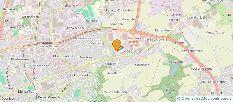 localisation de l'entreprise SCI DE LA VALLEE DU BLAVET  GUIPAVAS