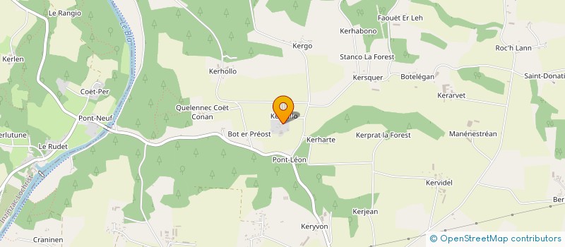 localisation de l'entreprise SCI DE LA VALLEE DU BLAVET  LANGUIDIC