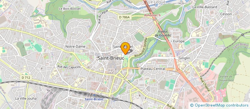 localisation de l'entreprise SCI DE LA VALLEE DU DOUVENANT à SAINT-BRIEUC