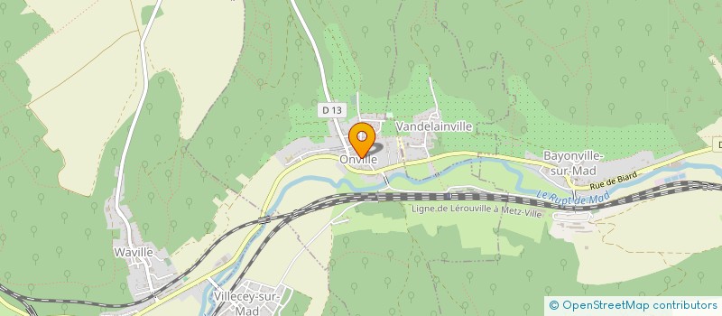 localisation de l'entreprise SCI DE LA VALLEE DU MAD  ONVILLE