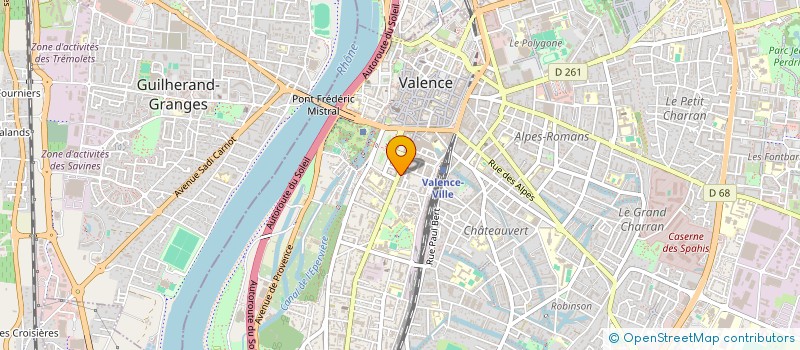 localisation de l'entreprise SCI DE LA VALLEE DU RHONE à VALENCE