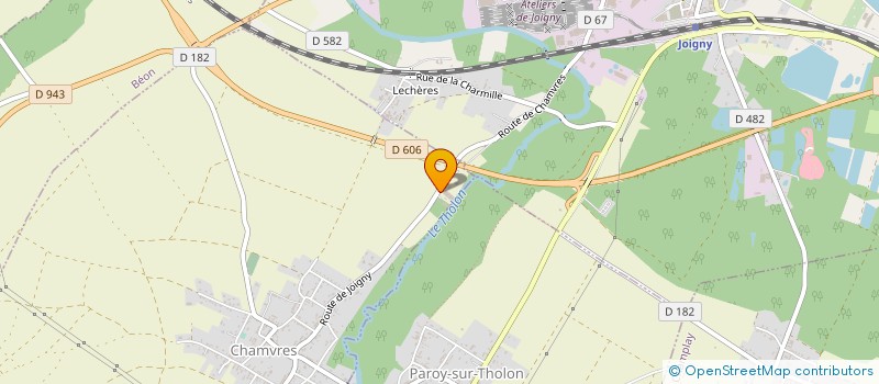 localisation de l'entreprise SCI DE LA VALLEE DU THOLON  CHAMVRES