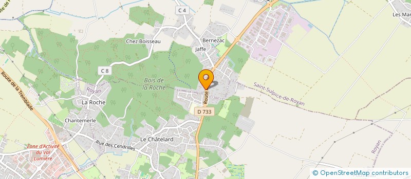 localisation de l'entreprise SCI DE LA VALLEE VERTE  SAINT-SULPICE-DE-ROYAN