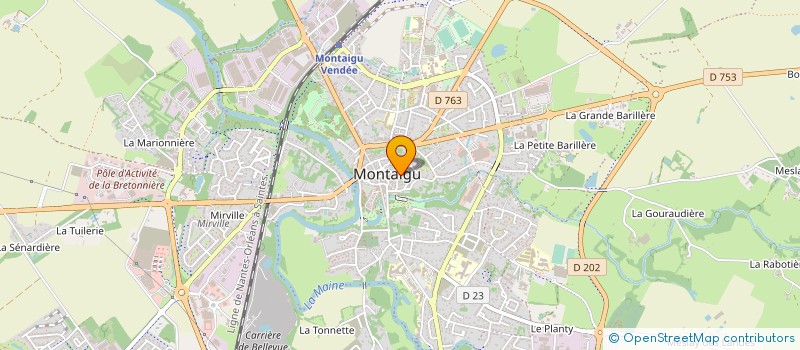 localisation de l'entreprise SCI DE LA VALLEE VROC  MONTAIGU-VENDEE