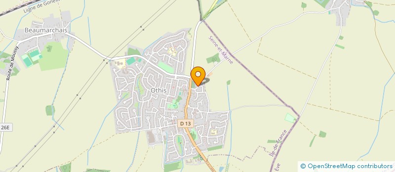 localisation de l'entreprise SCI DE LA VALLIERE  OTHIS