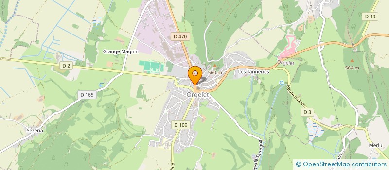 localisation de l'entreprise SCI DE LA VALOUSE à ORGELET