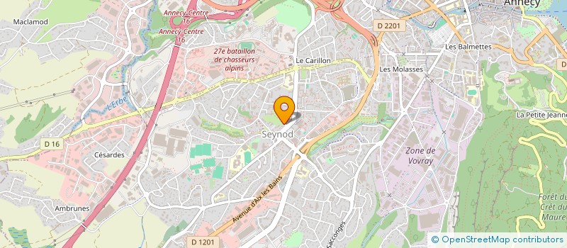 localisation de l'entreprise SCI DE LA VALSERINE à ANNECY