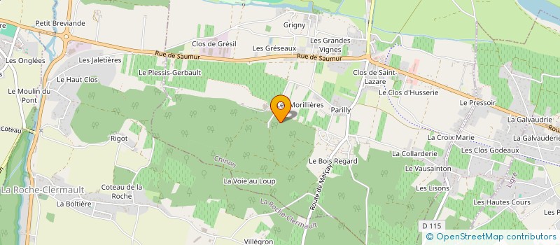 localisation de l'entreprise SCI DE LA VARENNE à CRAVANT LES COTEAUX