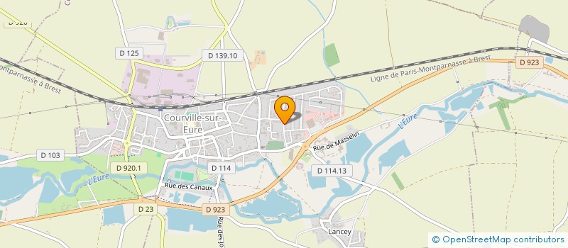 localisation de l'entreprise SCI DE LA VARENNE à COURVILLE-SUR-EURE