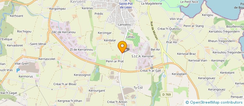 localisation de l'entreprise SCI DE LA VASQUE  SAINT-POL-DE-LEON