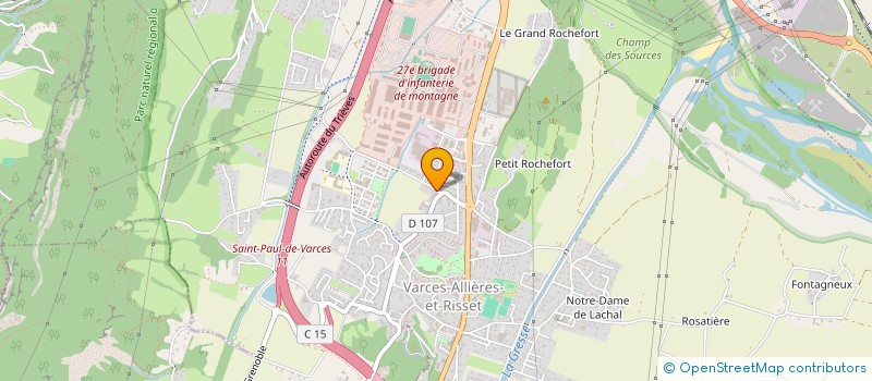 localisation de l'entreprise SCI DE LA VEGA CORPORATION à VARCES-ALLIERES-ET-RISSET
