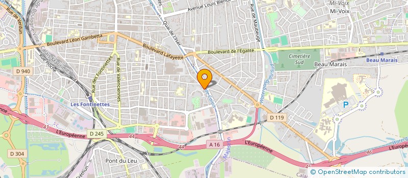 localisation de l'entreprise SCI DE LA VENDEE  CALAIS