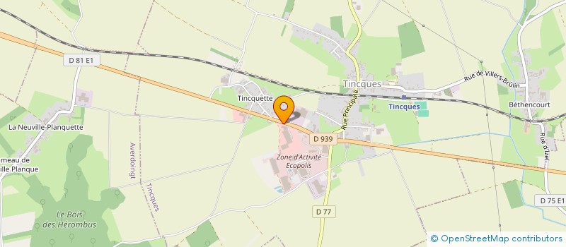 localisation de l'entreprise SCI DE LA VENDEE  TINCQUES