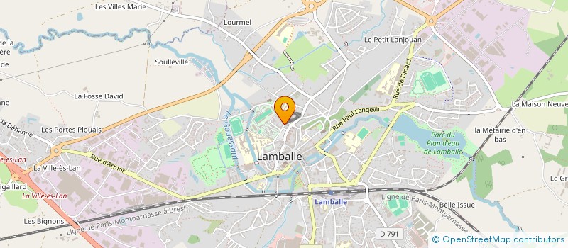 localisation de l'entreprise SCI DE LA VENELLE  LAMBALLE-ARMOR