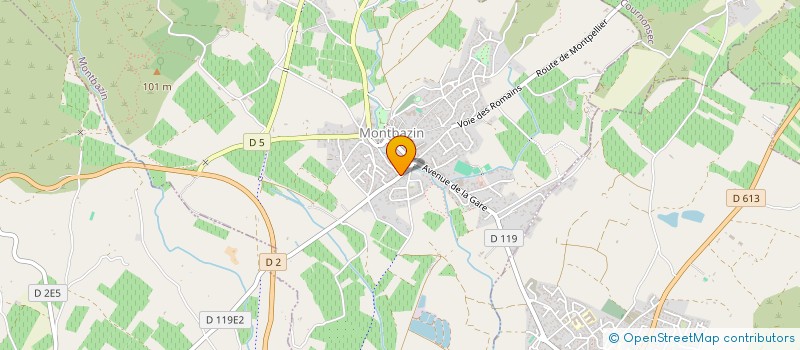 localisation de l'entreprise SCI DE LA VENERIE  MONTBAZIN