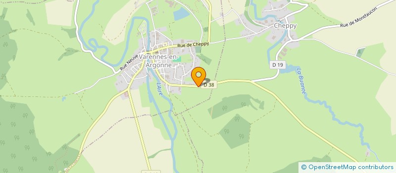 localisation de l'entreprise SCI DE LA VENERIE à VARENNES-EN-ARGONNE