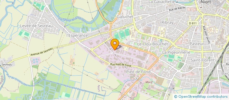 localisation de l'entreprise SCI DE LA VENISE VERTE à NIORT