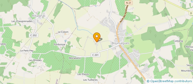 localisation de l'entreprise SCI DE LA VERDAUGIE  COLOMBIER