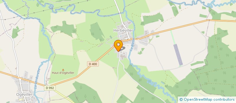 localisation de l'entreprise SCI DE LA VERDURETTE DE LORRAINE  HERBEVILLER