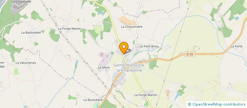 localisation de l'entreprise SCI DE LA VERE à SAINTE-HONORINE-LA-CHARDONNE