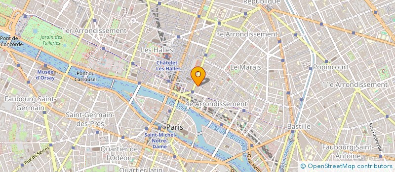 localisation de l'entreprise SCI DE LA VERRERIE  PARIS