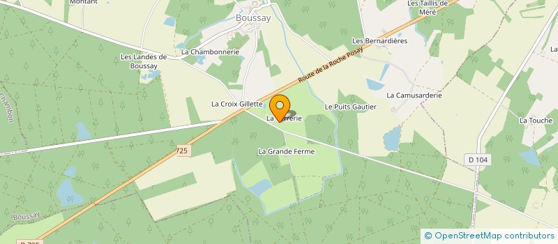 localisation de l'entreprise SCI DE LA VERRERIE  BOUSSAY