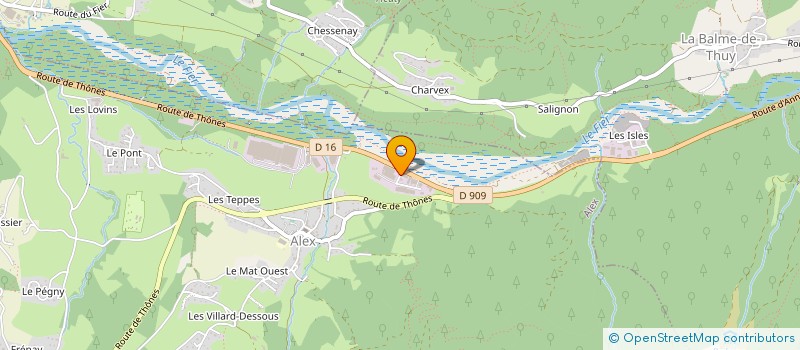 localisation de l'entreprise SCI DE LA VERRERIE  ALEX