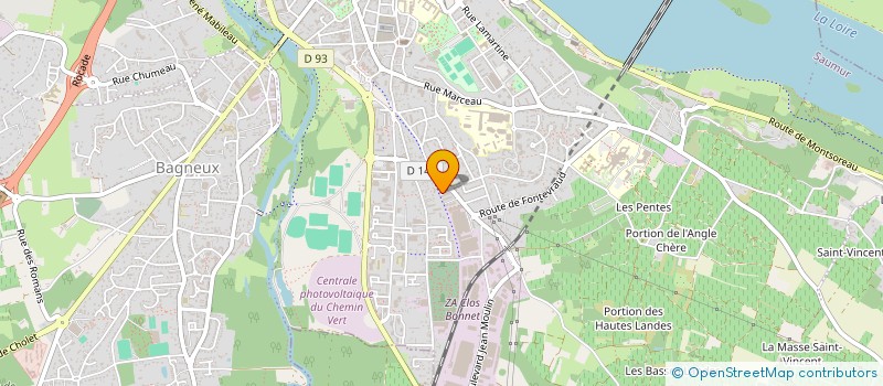 localisation de l'entreprise SCI DE LA VERRERIE  SAUMUR