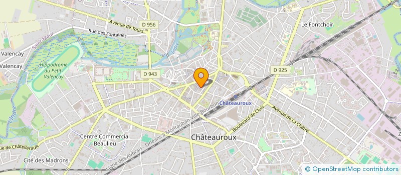 localisation de l'entreprise SCI DE LA VERRIERE à CHATEAUROUX