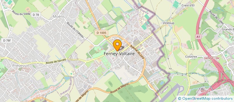 localisation de l'entreprise SCI DE LA VERSOIX à FERNEY-VOLTAIRE
