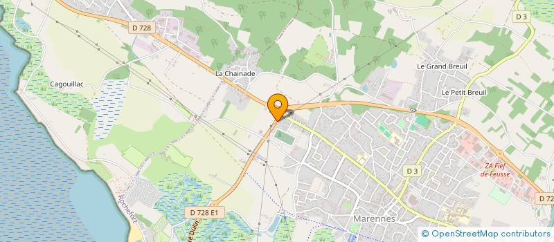 localisation de l'entreprise SCI DE LA VERTE MARENNES  MARENNES-HIERS-BROUAGE