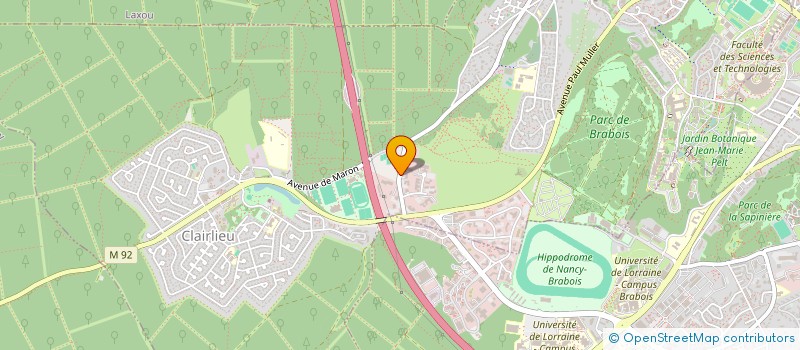 localisation de l'entreprise SCI DE LA VERTE PORTE à VILLERS-LES-NANCY