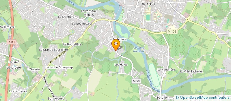 localisation de l'entreprise SCI DE LA VERTONNE  VERTOU