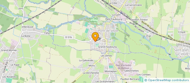 localisation de l'entreprise SCI DE LA VEYLE  PONT-DE-VEYLE