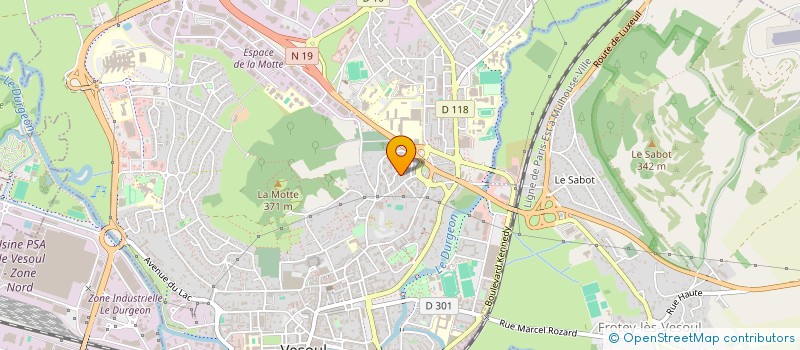 localisation de l'entreprise SCI DE LA VEZE  NOIDANS-LES-VESOUL