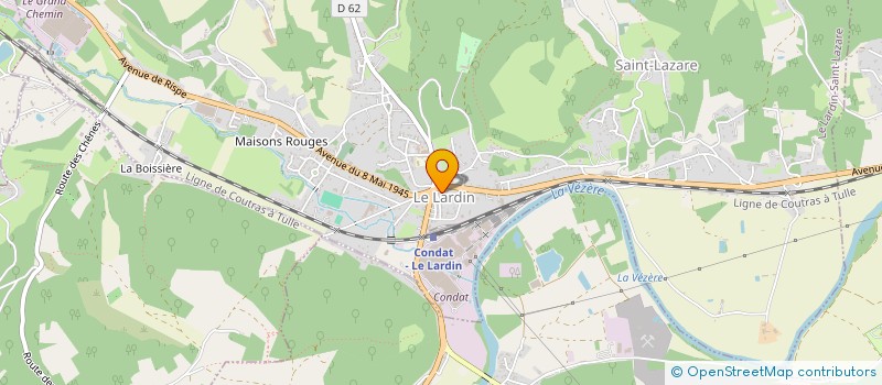 localisation de l'entreprise SCI DE LA VEZERE BIS  LE LARDIN-SAINT-LAZARE