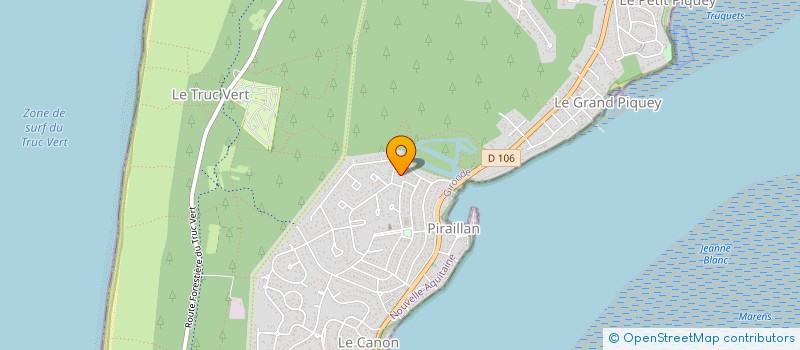localisation de l'entreprise SCI DE LA VICTOIRE à LEGE-CAP-FERRET