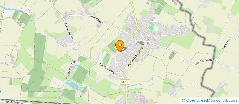 localisation de l'entreprise SCI DE LA VICTOIRE  WILLEMS