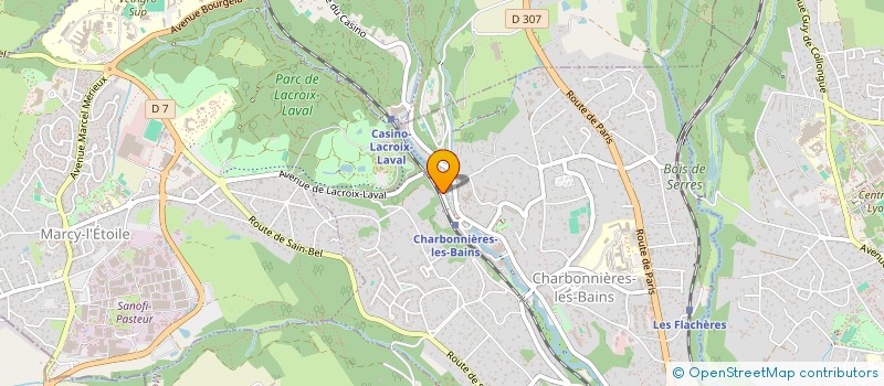 localisation de l'entreprise SCI DE LA VICTOIRE  CHARBONNIERES-LES-BAINS