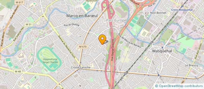 localisation de l'entreprise SCI  DE LA VIEILLE BOURSE à MARCQ-EN-BARŒUL