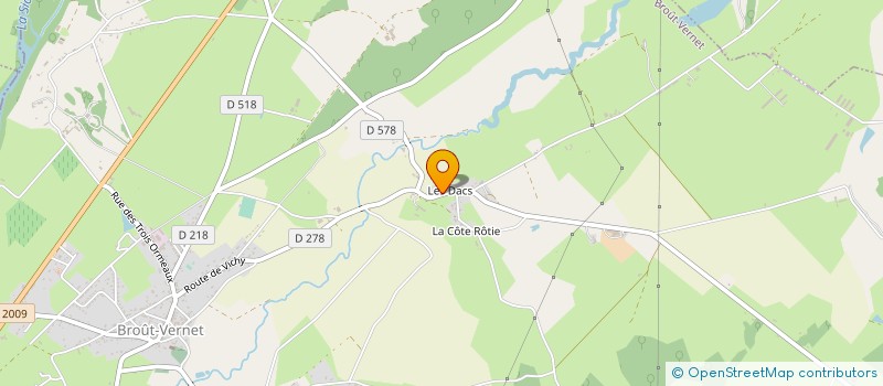 localisation de l'entreprise SCI DE LA VIEILLE EGLISE  BROUT-VERNET