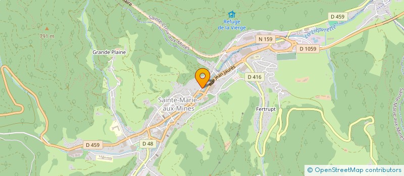 localisation de l'entreprise SCI DE LA VIEILLE FONTAINE  SAINTE-MARIE-AUX-MINES