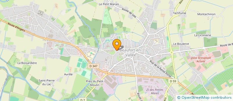 localisation de l'entreprise SCI DE LA VIEILLE GARE  BEAUFORT-EN-ANJOU