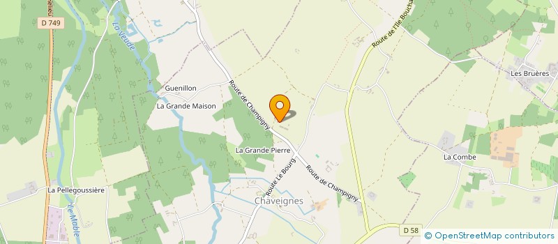 localisation de l'entreprise SCI DE LA VIELLERIE  CHAVEIGNES