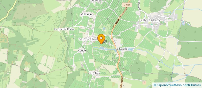 localisation de l'entreprise SCI DE LA VIERGE  SAINT-VALLERIN