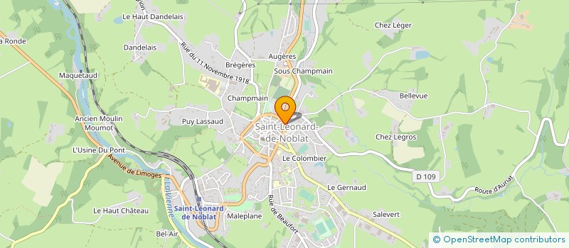 localisation de l'entreprise SCI DE LA VIGE à SAINT-LEONARD-DE-NOBLAT