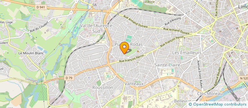 localisation de l'entreprise SCI DE LA VIGNE à LIMOGES