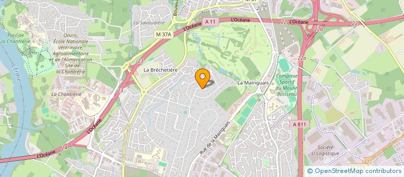 localisation de l'entreprise SCI DE LA VIGNE DU MOULIN  CARQUEFOU